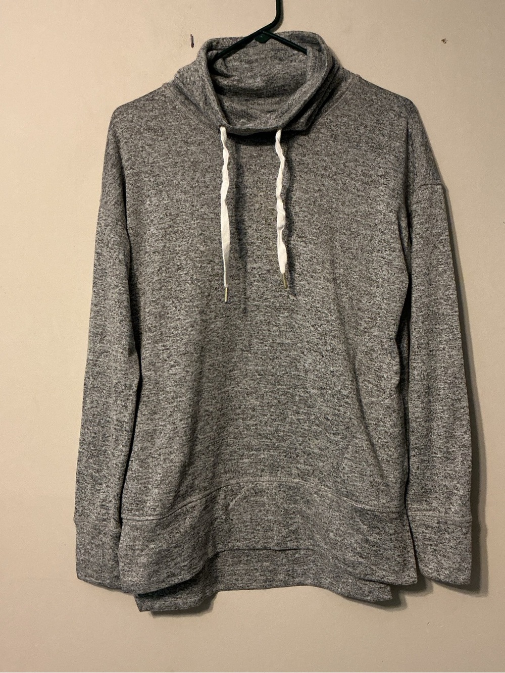 Old Navy Gray Turtleneck Pullover with Drawstring